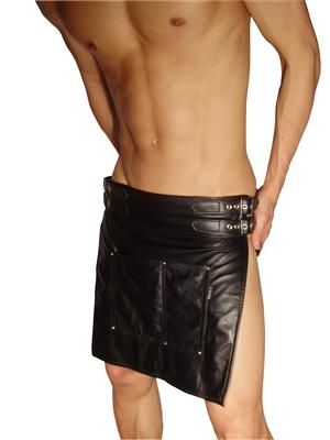 Butchers waist apron leather - Image 2