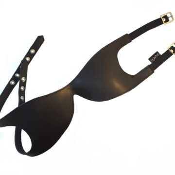 Deluxe 2 Strap Leather Blindfold