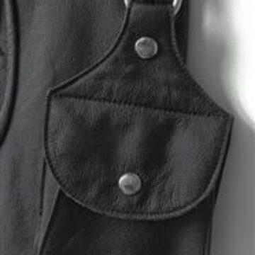 Leather Pouch for chaps or belt loop