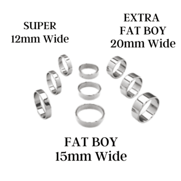 Stainless Steel Extra Fat Boy 20mm wide