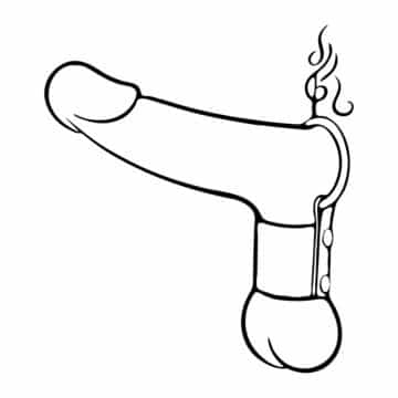 Stretcher with Cock Ring