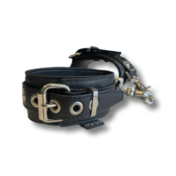 Ankle Restraints - Garment Leather (Black)