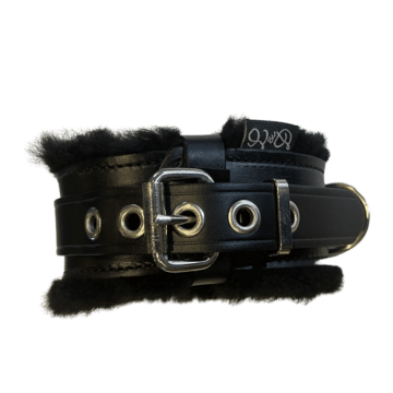 Ankle Restraints - Belt Leather and Fur Lined