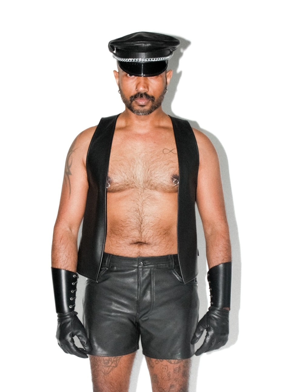 Leather vest - Full Back
