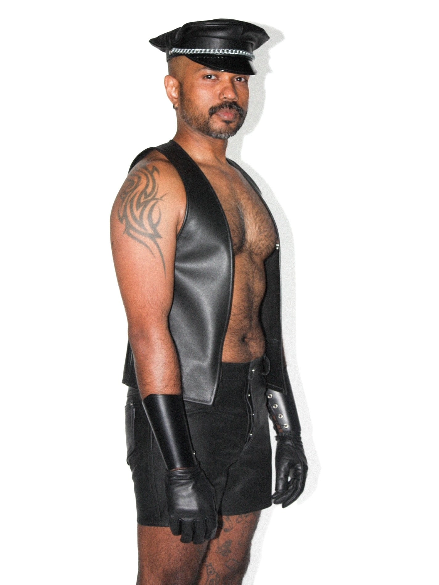 Leather vest - Full Back - Image 3