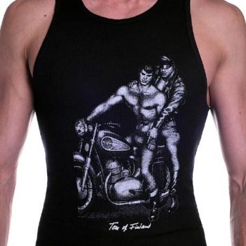 Tom of Finland Motorcycle Black Tank