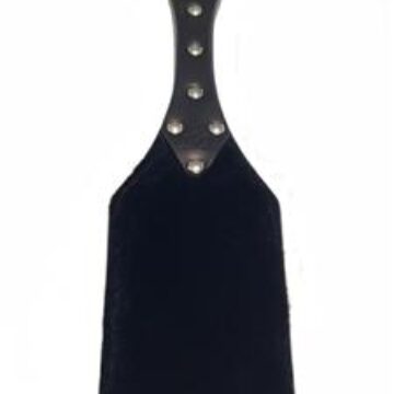 Rectangular Paddle - Leather and Fur