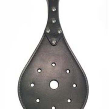 Round Paddle - Leather with Round Holes