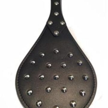 Round Paddle - Leather with Studs