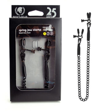 Adjustable Spring Jaw Nipple Clamps - Blackline