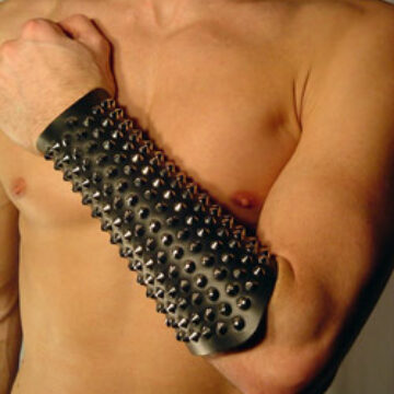 Heavily Studded Gauntlet - lace up