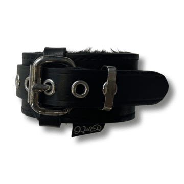 Wrist Restraints Belt Leather and Fur Lined