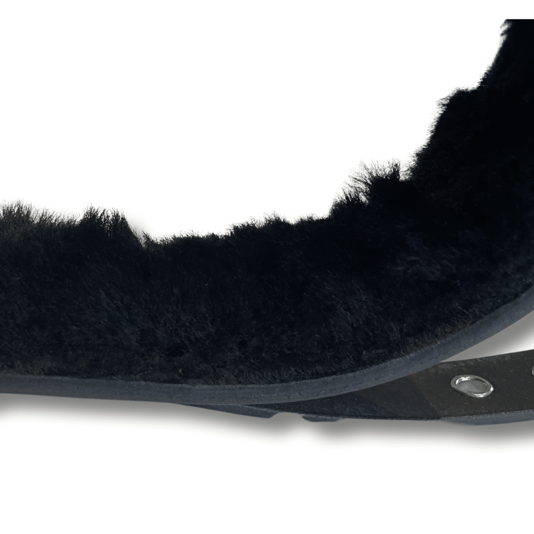 Wrist Restraints Belt Leather and Fur Lined - Image 2