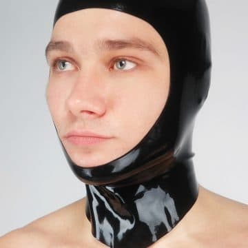 Latex Hood with Open Face