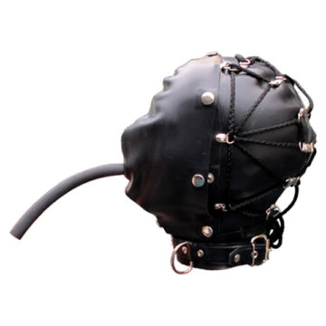 MR B Tie-Back Bondage Hood with Breathing Tube