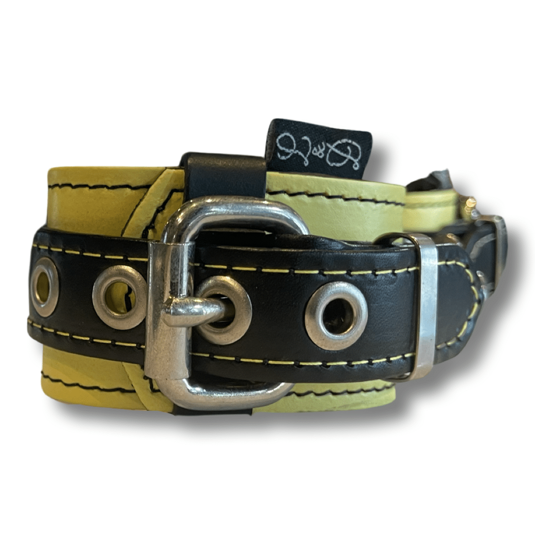 Wrist Restraints - Belt Leather (Yellow)