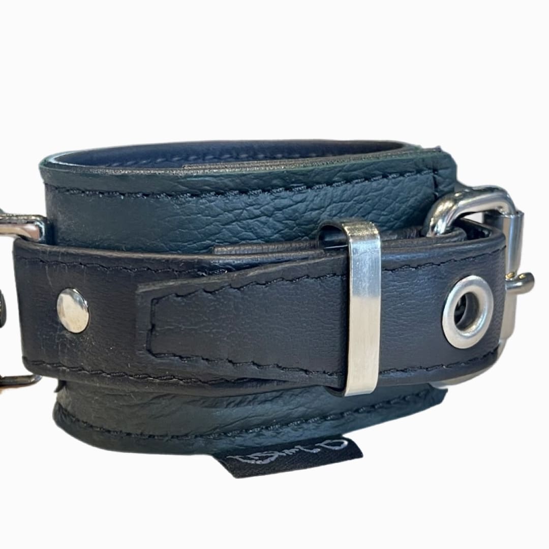 Wrist Restraints - Garment Leather (Hunter Green)