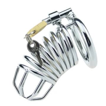Metal Chastity Cage - Circled
