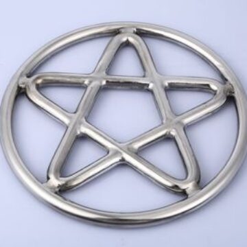 Steel Shibari Suspension Ring - Pentagram