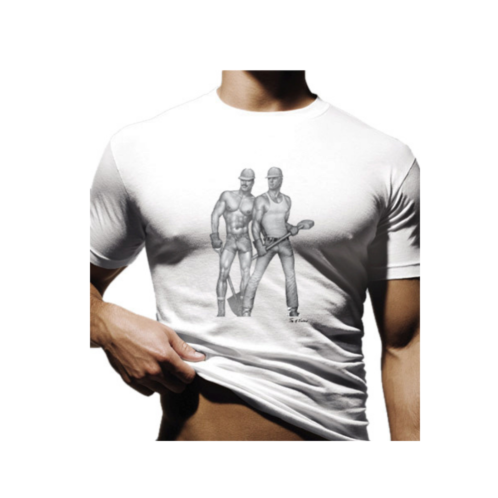 Tom of Finland Construct Duo White T Shirt