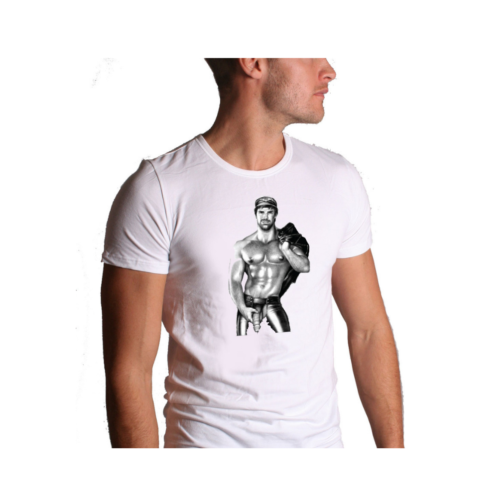 Tom of Finland Hot N Heavy White T Shirt