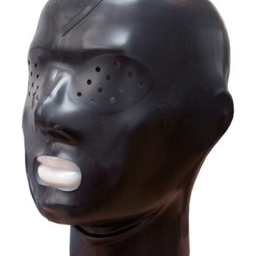 Mr B Rubber Hood Pinhole Eyes with Zip