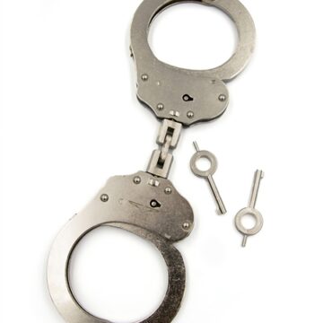 Stainless Steel Handcuffs with Double Lock (Hoop Link)