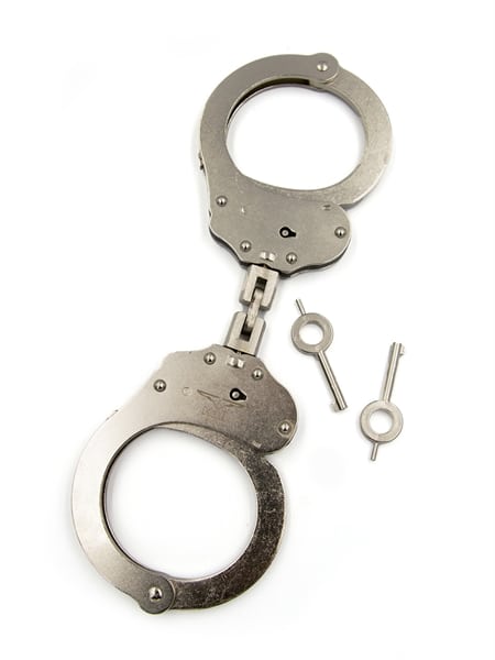 Stainless Steel Handcuffs with Double Lock (Hoop Link)