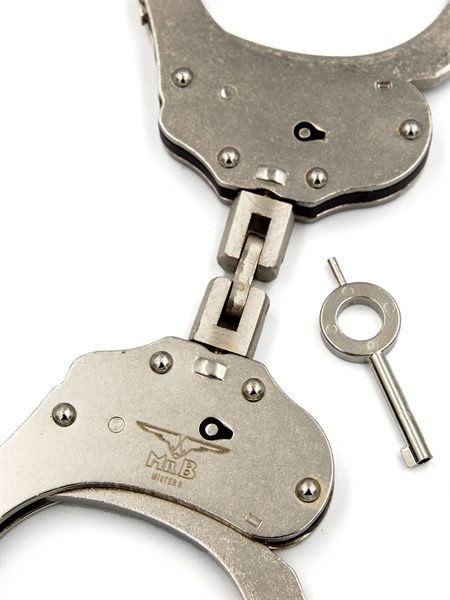 Stainless Steel Handcuffs with Double Lock (Hoop Link) - Image 2