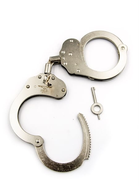 Stainless Steel Handcuffs with Double Lock (Hoop Link) - Image 3