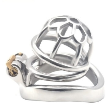 Metal Chastity Cage - Kaleidoscope (Curve Ring)