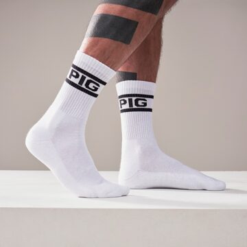Crew Socks PIG 2-Pack White