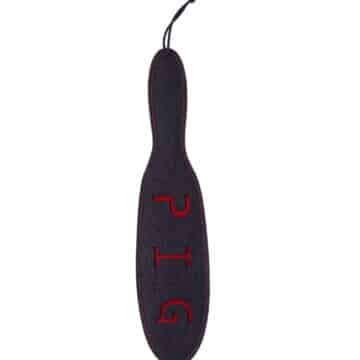Cut Out Leather Paddle (PIG, SLAVE, SLUT etc)