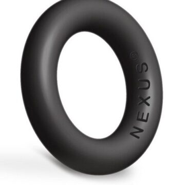 ENDURO Plus Thick Silicone Super Stretchy Cock Ring Black