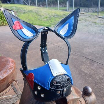 Leather Pride Mutt Muzzle Puppy Head Harness