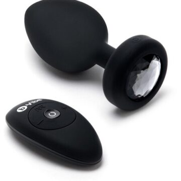 b-Vibe Vibrating Jewel Plug XXL Black