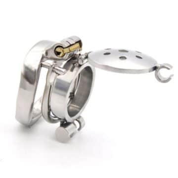 Trapdoor Metal Chastity Cage