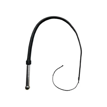 5ft Braided Leather Bullwhip