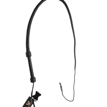 5ft Leather Bullwhip with cracker and Handle