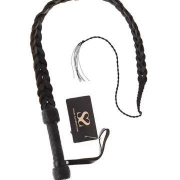 Heavy Duty Thick Plaited Leather Whip