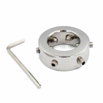 Steel Glans Ring with Spikes