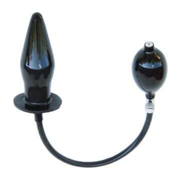 Latex Inflatable Solid Butt Plug Medium